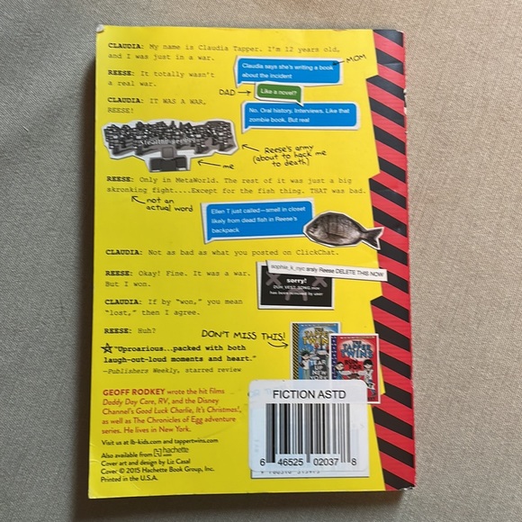 📚2/$6 The Tapper Twins Go to War (with Each Other) #1 in Series - Picture 2 of 12